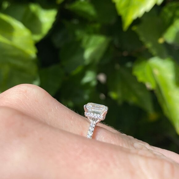 ✨Stunning 1 ct Emerald Cut Moissanite Ring ✨ - Picture 6 of 8